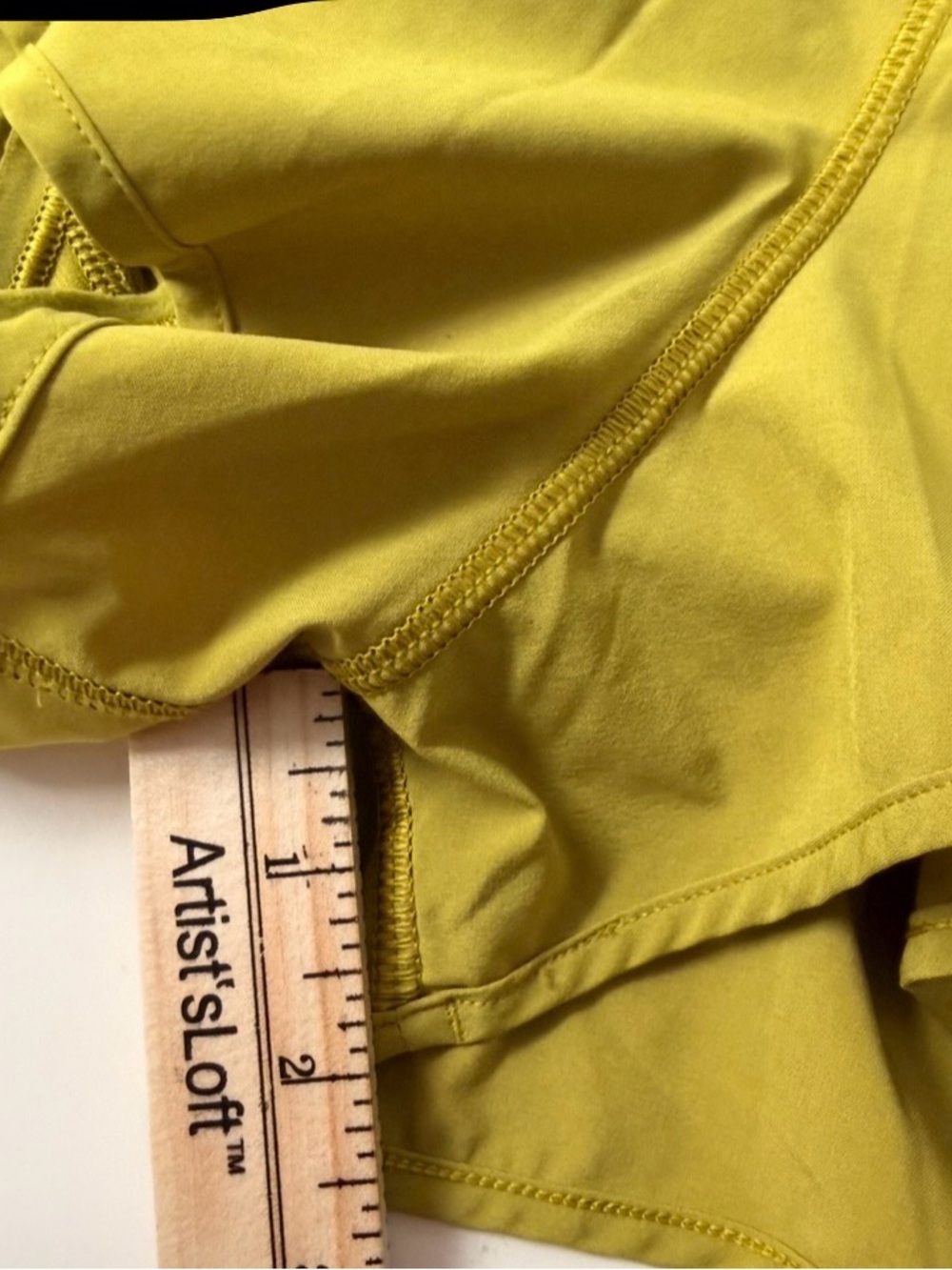 Lululemon Hotty Hot 2.5” Low Rise Shorts | Mustard Yellow Athletic Shorts - Picture 11 of 11